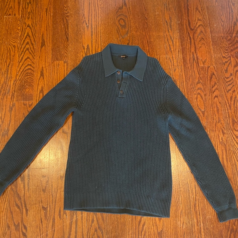 Quince men’s fisherman’s polo sweater